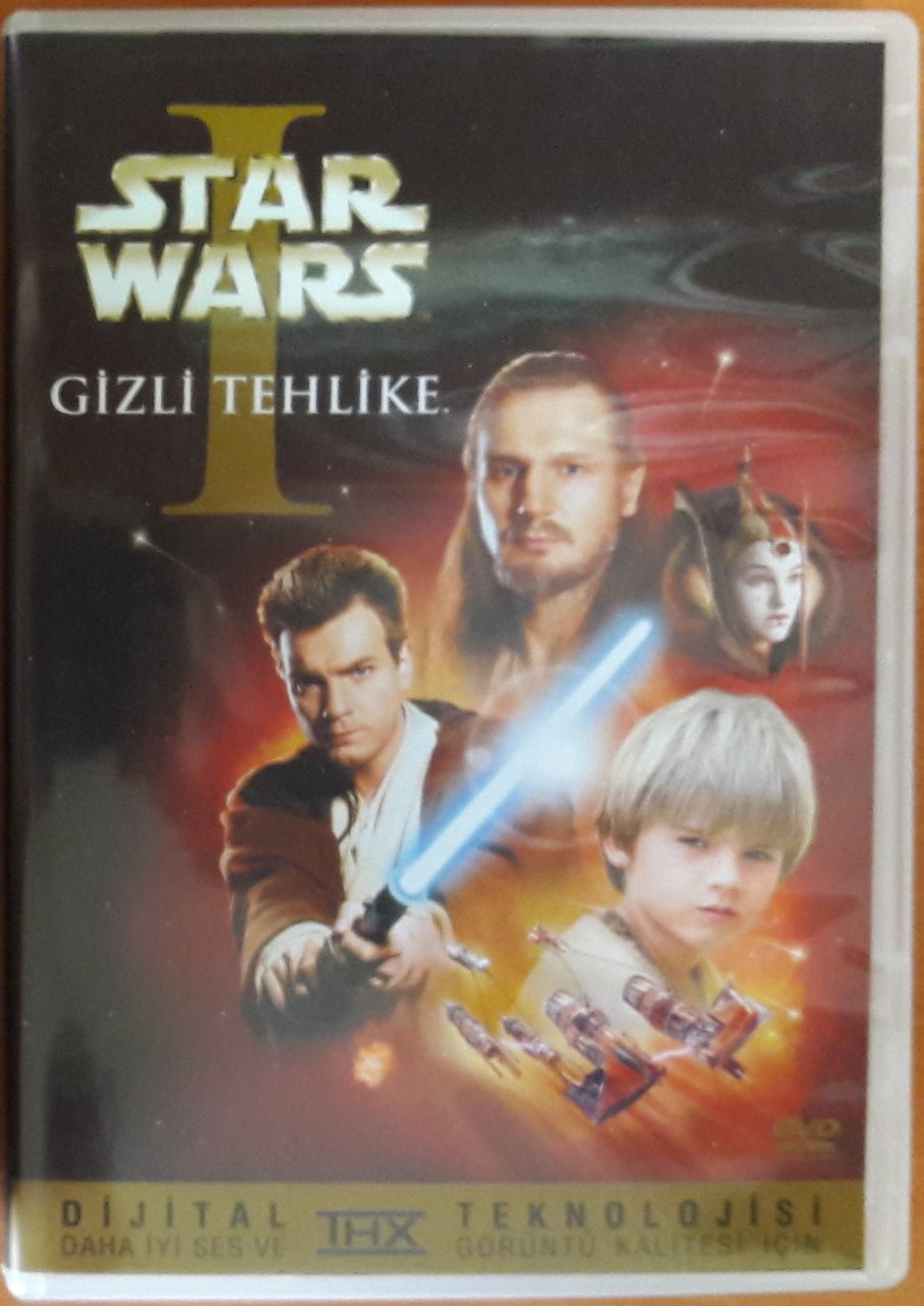 STAR WARS I GİZLİ TEHLİKE - STAR WARS I THE PHANTOM MENACE - LIAM NEESON - EWAN McGREGOR - DVD 2.EL TR ALTYAZI YOKTUR