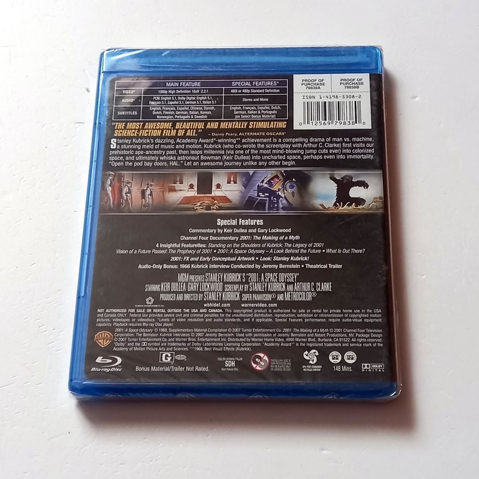 2001: A SPACE ODYSSEY - KEIR DULLEA, GARY LOCKWOOD - YÖN.:STANLEY KUBRICKH  - BLU-RAY REGION FREE TÜRKÇE ALTYAZI YOKTUR SIFIR