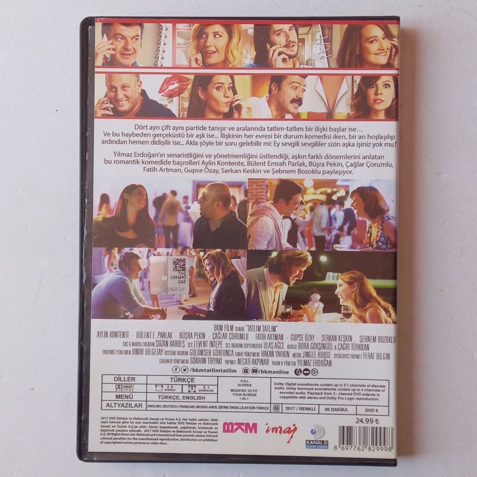 TATLIM TATLIM: HAYBEDEN GERÇEKÜSTÜ AŞK - YILMAZ ERDOĞAN, FATİH ARTMAN, GUPSE ÖZAY, SERKAN KESKİN - DVD 2.EL