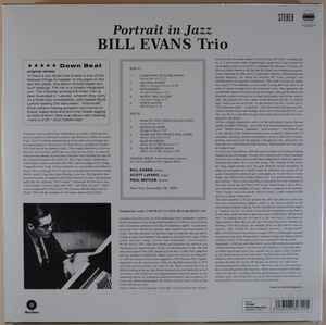 THE BILL EVANS TRIO - PORTRAIT IN JAZZ (1960) - LP 2010 REMASTERED REISSUE 180GR SIFIR PLAK