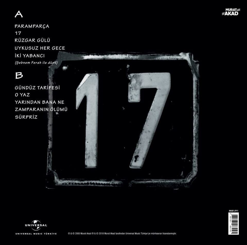 TEOMAN - 17 / ONYEDİ (2000) - LP 2026 RENKLİ BASKI SIFIR PLAK