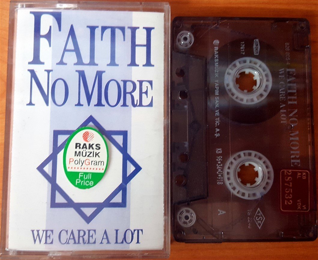 FAITH NO MORE - WE CARE A LOT (1996) RAKS CASSETTE MADE IN TURKEY ''USED''