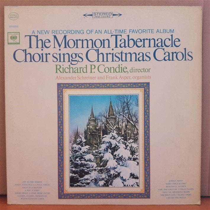 THE MORMON TABERNACLE CHOIR SINGS CHRISTMAS CAROLS - LP 2.EL PLAK