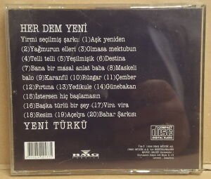 YENİ TÜRKÜ - HER DEM YENİ (1996) - CD İLK BASKI SARI BANDROL 2.EL