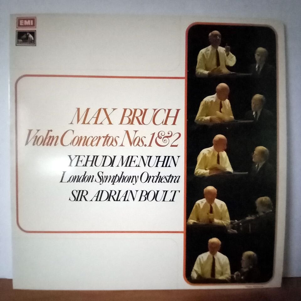 MAX BRUCH: VIOLIN CONCERTOS NOS. 1 & 2 / YEHUDI MENUHIN, LONDON SYMPHONY ORCHESTRA, SIR ADRIAN BOULT (1973) - LP 2.EL PLAK