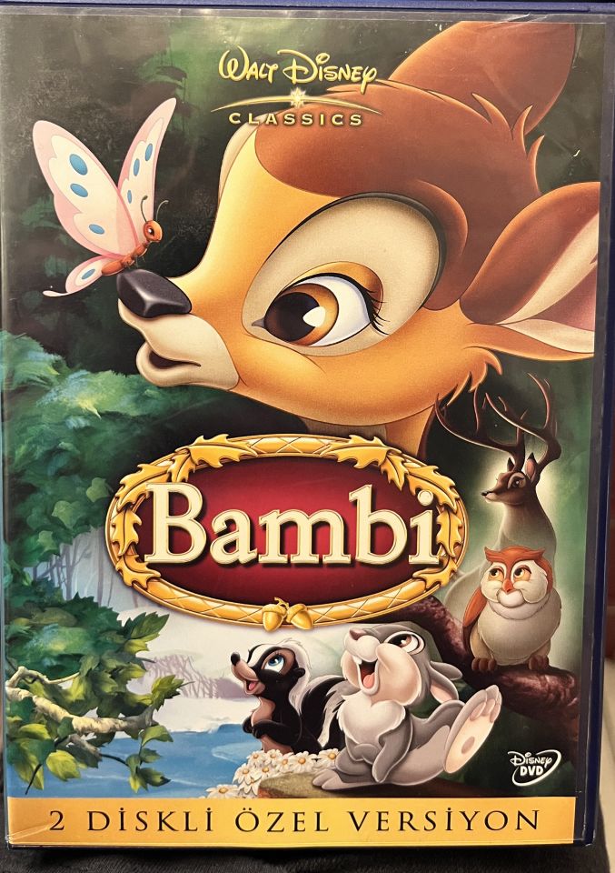 BAMBI - WALT DISNEY ANİMASYON - 2 DVD ÖZEL VERSİYON 2.EL