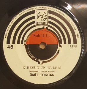 ÜMİT TOKCAN - HEKİMOĞLU / GİRESUN'UN EVLERİ - 7'' 45 DEVİR KAPAKLI 2.EL 45LİK PLAK