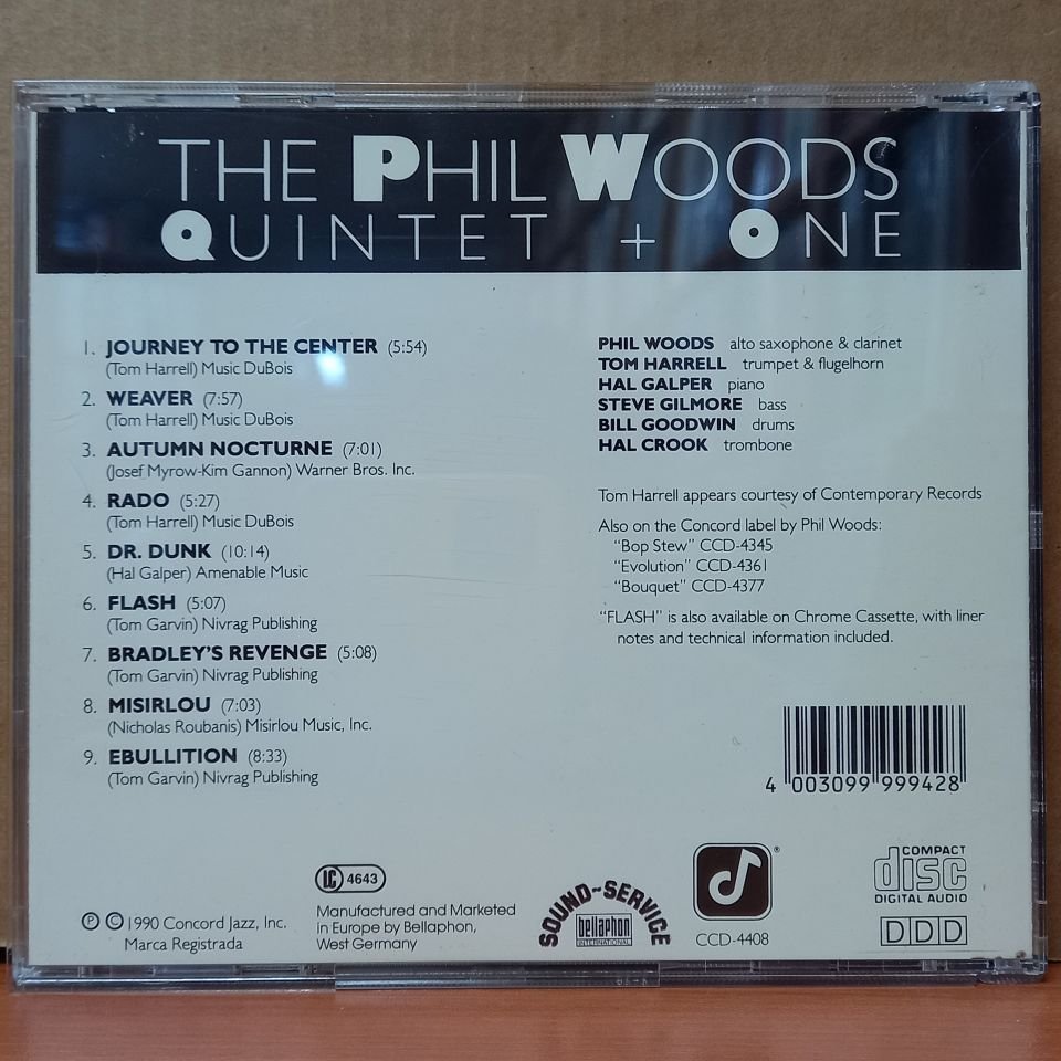 THE PHIL WOODS QUINTET + ONE – FLASH (1990) - CD 2.EL