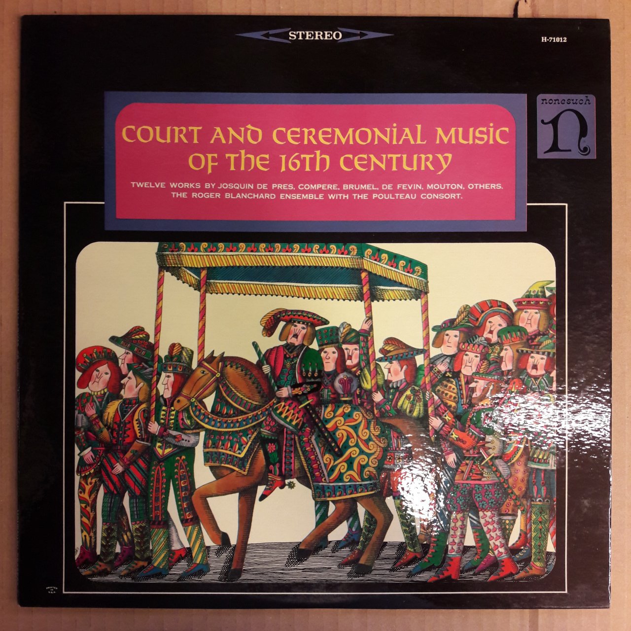 COURT AND CEREMONIAL MUSIC OF THE 16TH CENTURY - ROGER BLANCHARD ENSEMBLE - LP 2.EL PLAK
