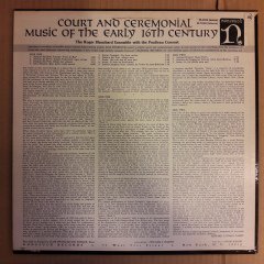 COURT AND CEREMONIAL MUSIC OF THE 16TH CENTURY - ROGER BLANCHARD ENSEMBLE - LP 2.EL PLAK