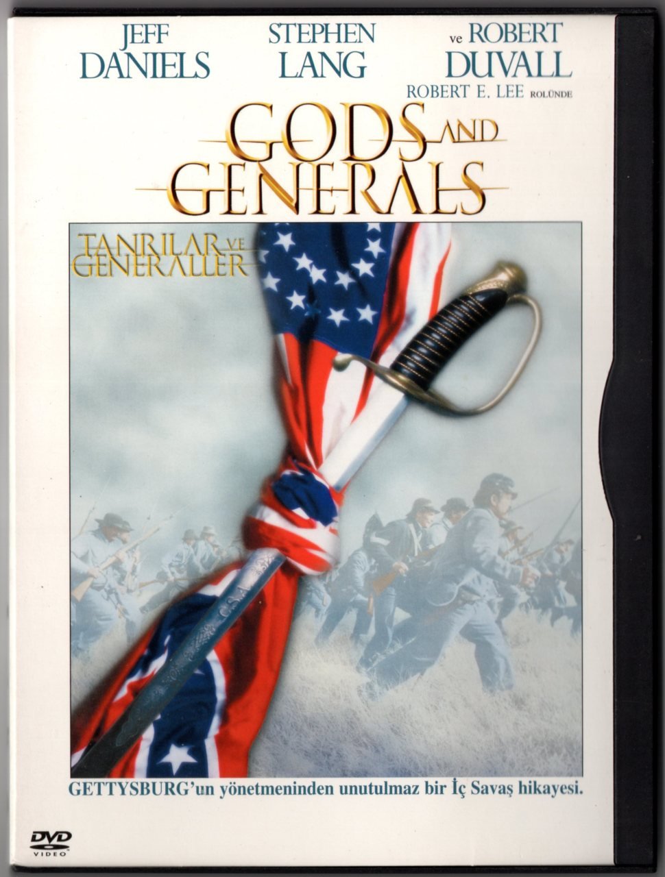 GODS AND GENERALS - TANRILAR VE GENERALLER - JEFF DANIELS - SNAPCASE DVD 2.EL