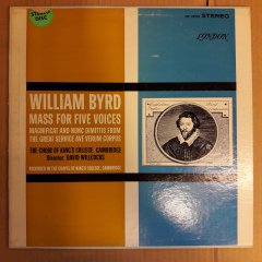 WILLIAM BYRD - MASS FOR FIVE VOICES - LP 2.EL PLAK