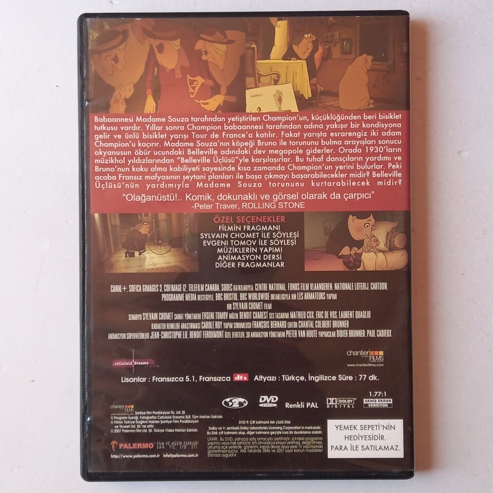 BELLEVILLE'DE RANDEVU - SYLVAIN CHOMET - DVD 2.EL