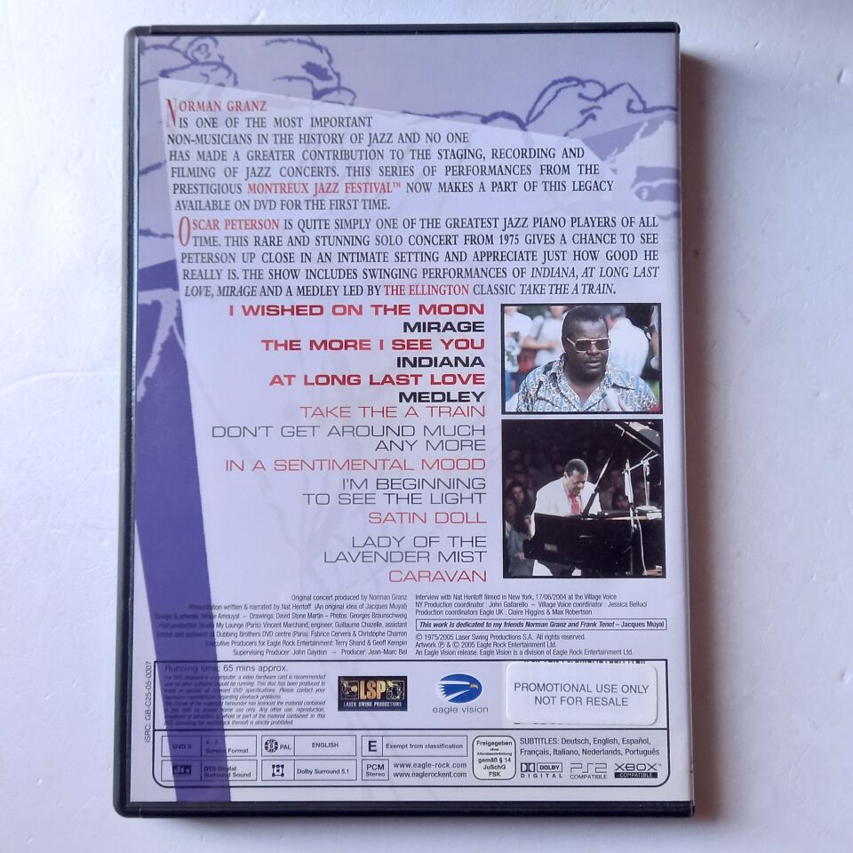 NORMAN GRANZ' JAZZ IN MONTREUX PRESENTS OSCAR PETERSON SOLO'75 (2005) - DVD 2.EL
