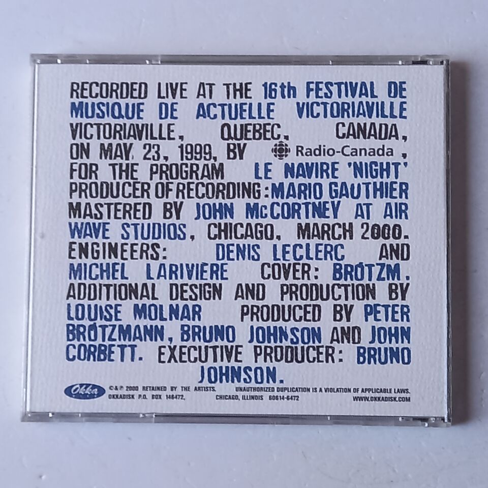 PETER BRÖTZMANN CHICAGO TENTET – STONE / WATER (2000) - CD 2.EL
