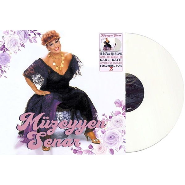 MÜZEYYEN SENAR - GÜNAY SANAT GECELERİ (1990) - LP 2024 BASKI BEYAZ RENKLİ PLAK