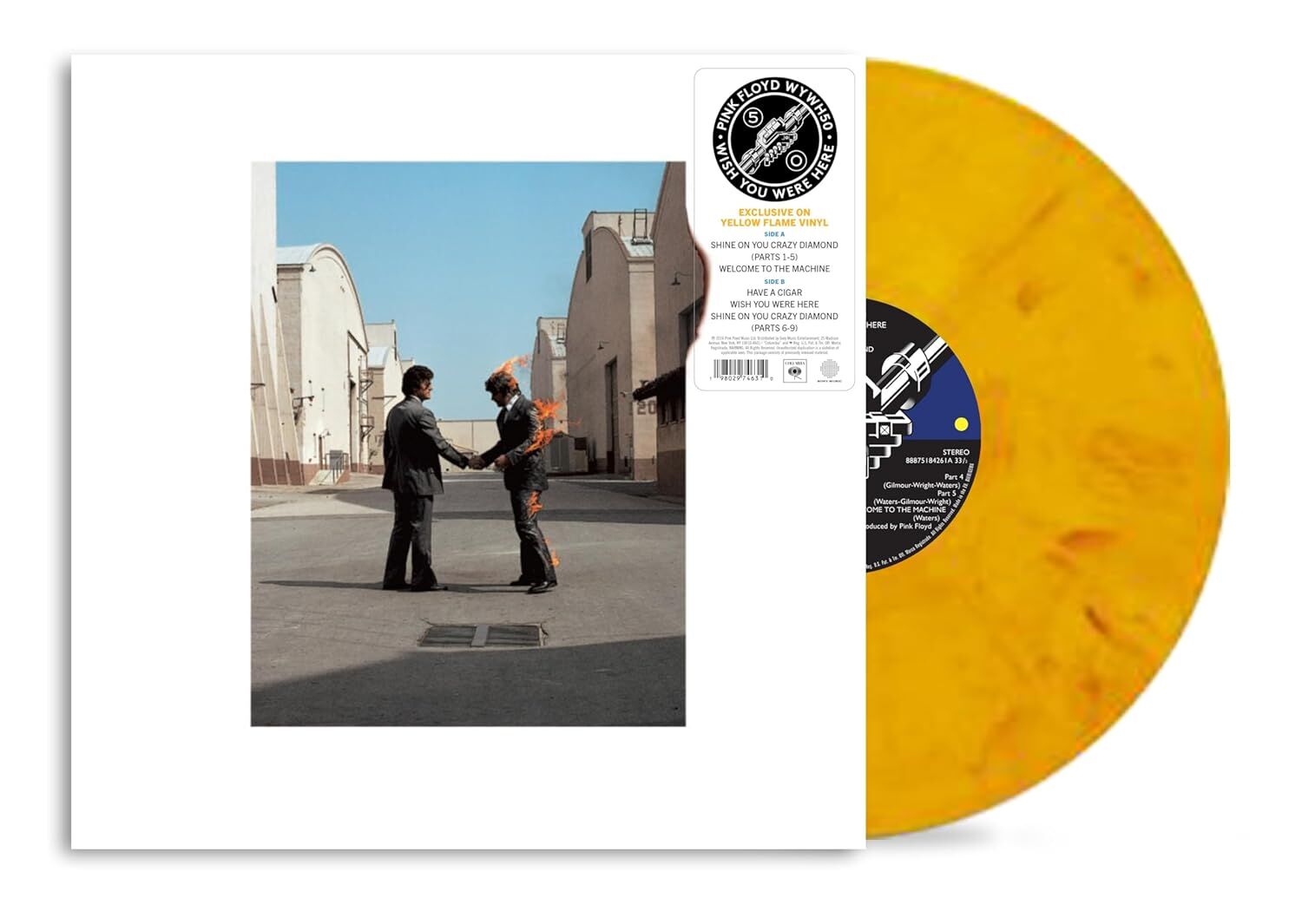PINK FLOYD - WISH YOU WERE HERE (1975) - LP 2025 YELLOW COLOURED EDITION SIFIR PLAK