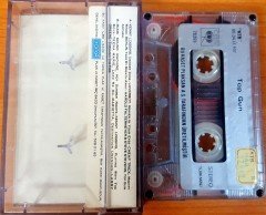 TOP GUN - SOUNDTRACK (1986) PLAKSAN CASSETTE MADE IN TURKEY ''USED'' PAPER LABEL