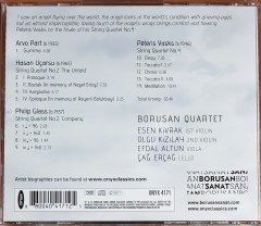 BORUSAN QUARTET - COMPANY / GLASS, VAKS, PART, UÇARSU (2017) ONYX CD 2.EL