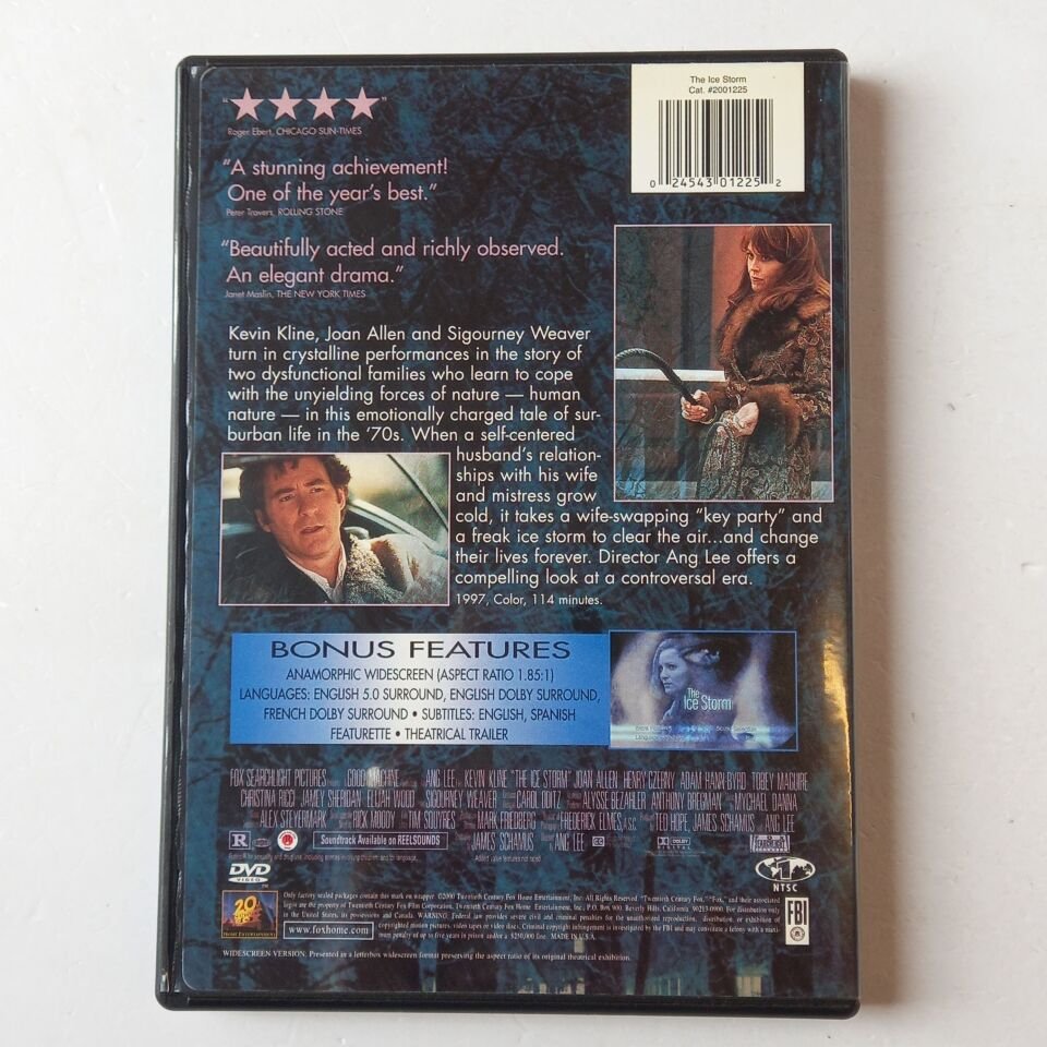 THE ICE STORM - KEVIN KLINE, JOAN ALLEN, SIGOURNEY WEAVER - DVD 1.BÖLGE 2.EL