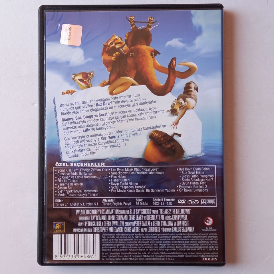 BUZ DEVRİ 2: ERİME BAŞLIYOR / ICE AGE 2: THE MELTOWN - DVD 2.EL
