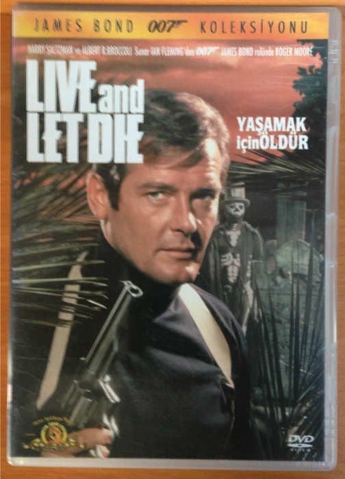 007 JAMES BOND LIVE AND LET DIE - YAŞAMAK İÇİN ÖLDÜR - ROGER MOORE - DVD 2.EL