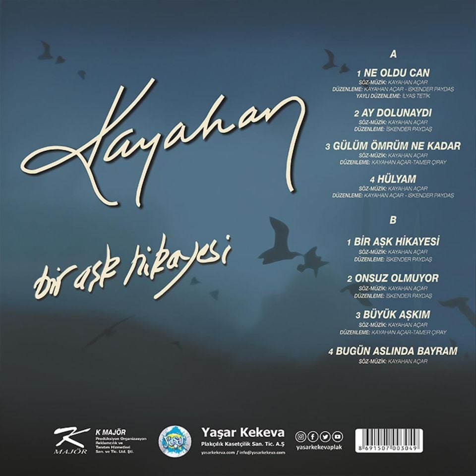 KAYAHAN - BİR AŞK HİKAYESİ (2002) - LP 2024 BASIM SIFIR PLAK