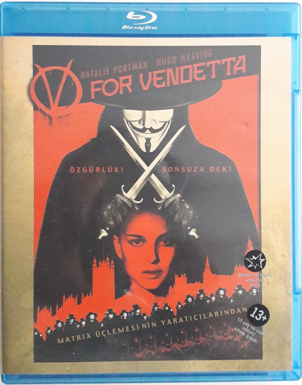 V FOR VENDETTA - NATALIE PORTMAN - HUGO WEAVING - BLU-RAY 2.EL
