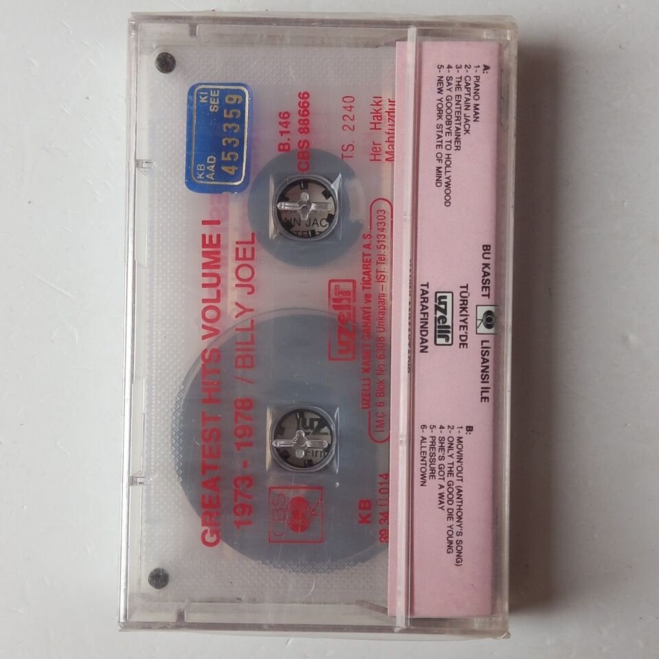 BILLY JOEL - GREATEST HITS VOLUME I 1973-1978 (1989) - KASET SIFIR