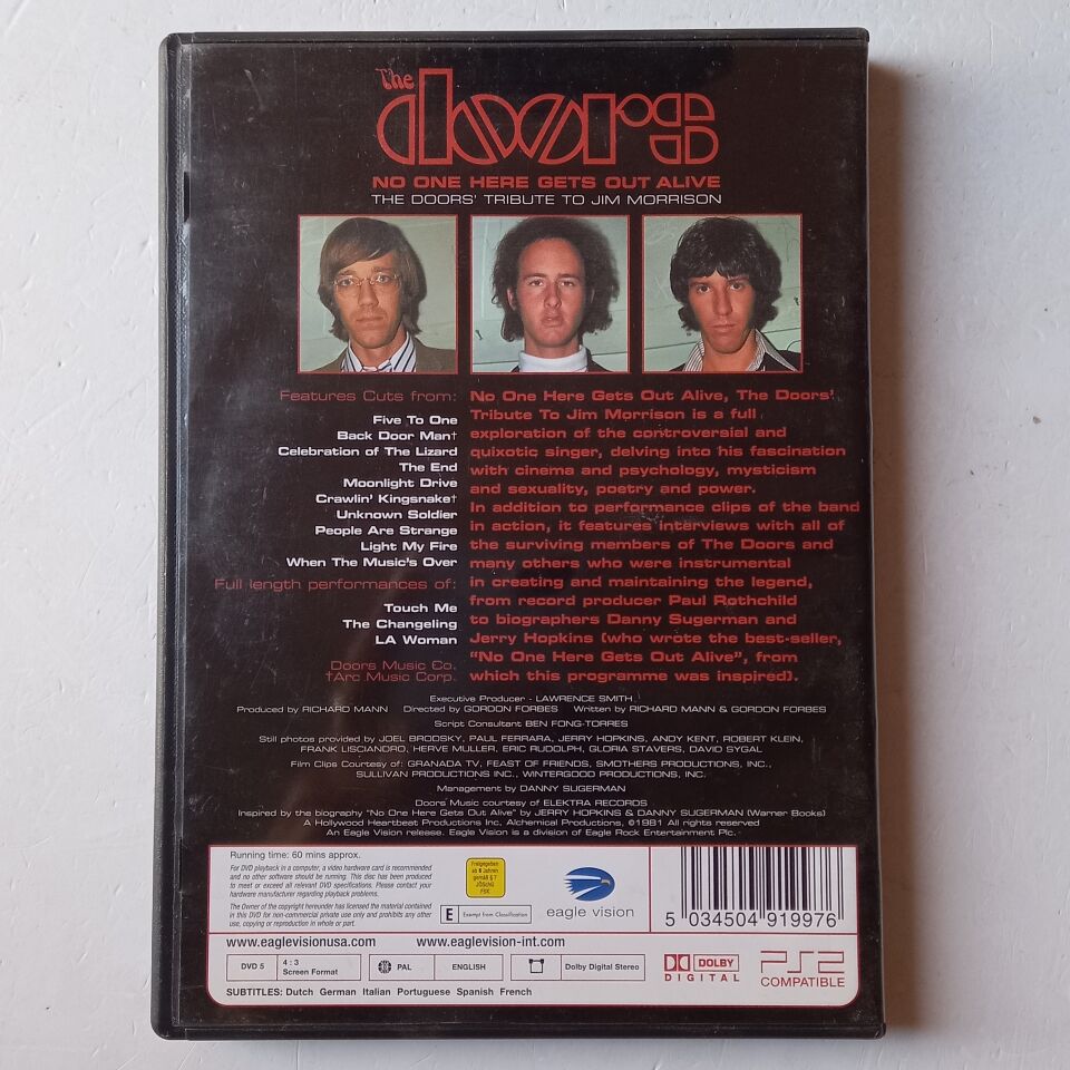 THE DOORS – NO ONE HERE GETS OUT ALIVE / TRIBUTE TO JIM MORRISON (2002) - DVD 2.EL
