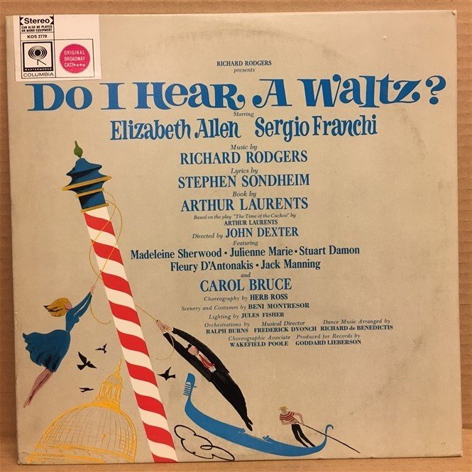 DO I HEAR A WALTZ? - BROADWAY CAST - LP 2.EL PLAK