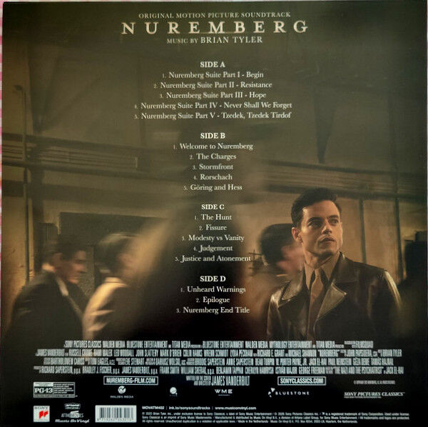NUREMBERG - SOUNDTRACK / MUSIC BY BRIAN TYLER (2025) - 2xLP 180GR 2026 SILVER COLOURED & LIMITED NUMBERED EDITION SIFIR PLAK