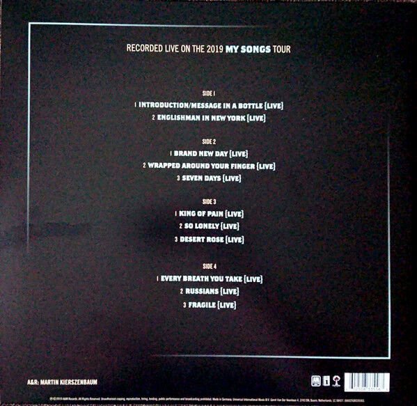 STING - MY SONGS / LIVE (2019) - 2LP SIFIR PLAK