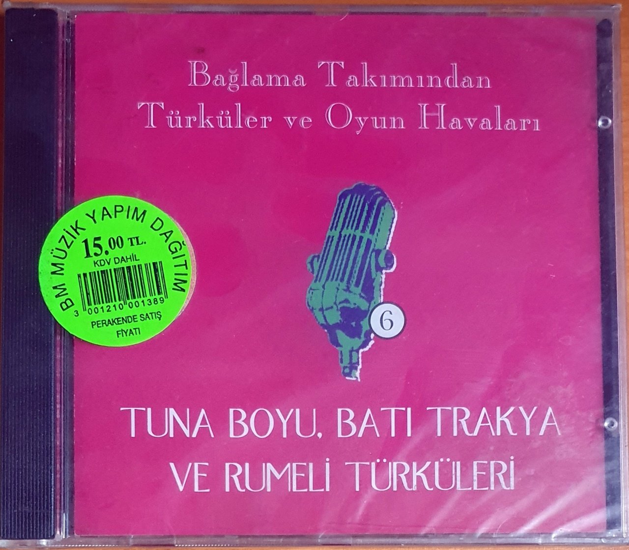 TUNA BOYU, BATI TRAKYA VE RUMELİ TÜRKÜLERİ / BAĞLAMA TAKIMINDAN TÜRKÜLER VE OYUN HAVALARI (2003) - CD SIFIR