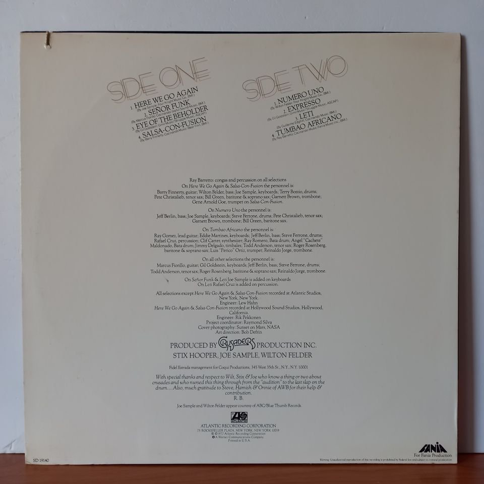 RAY BARRETTO – EYE OF THE BEHOLDER (1977) - LP 2.EL PLAK