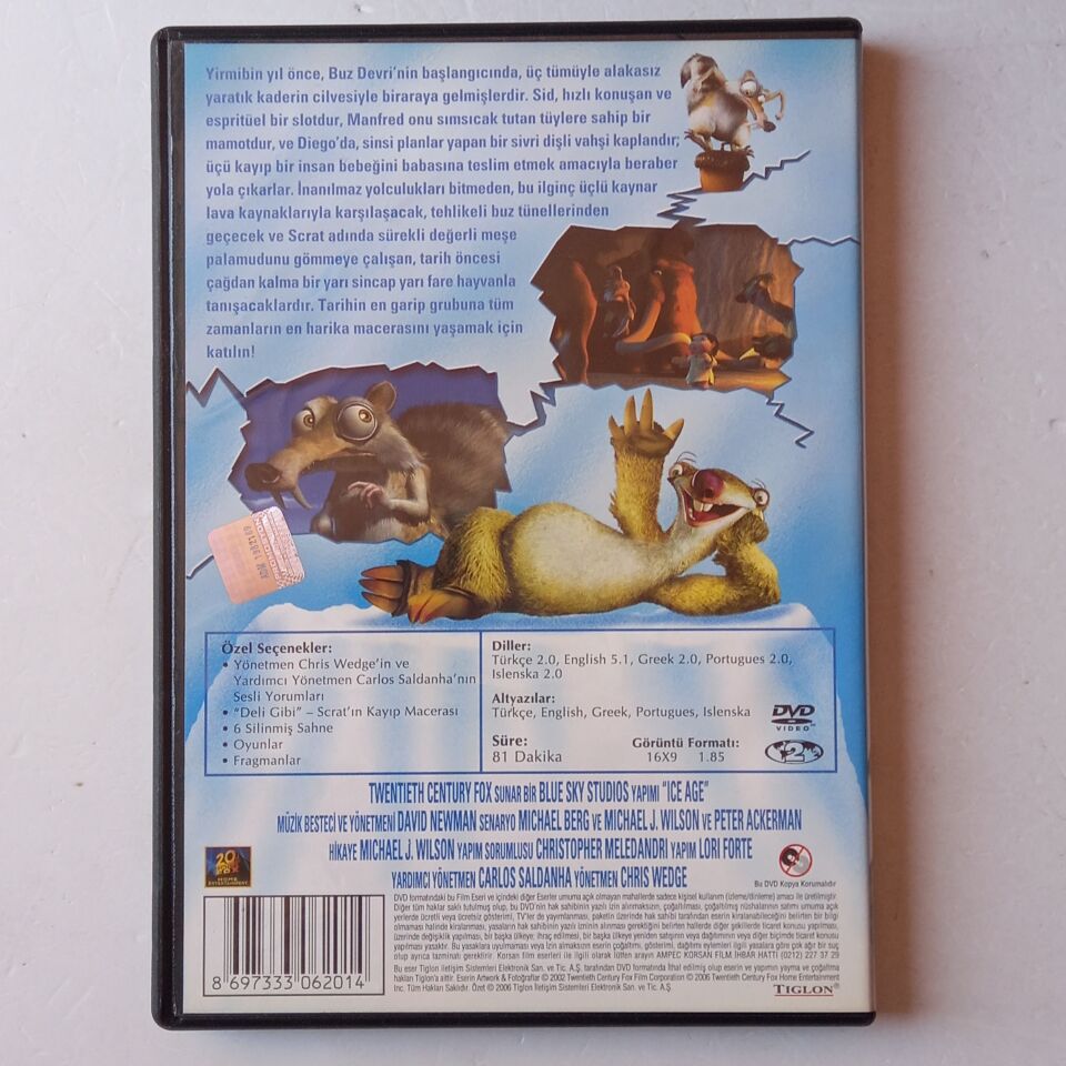 BUZ DEVRİ / ICE AGE  - DVD 2.EL