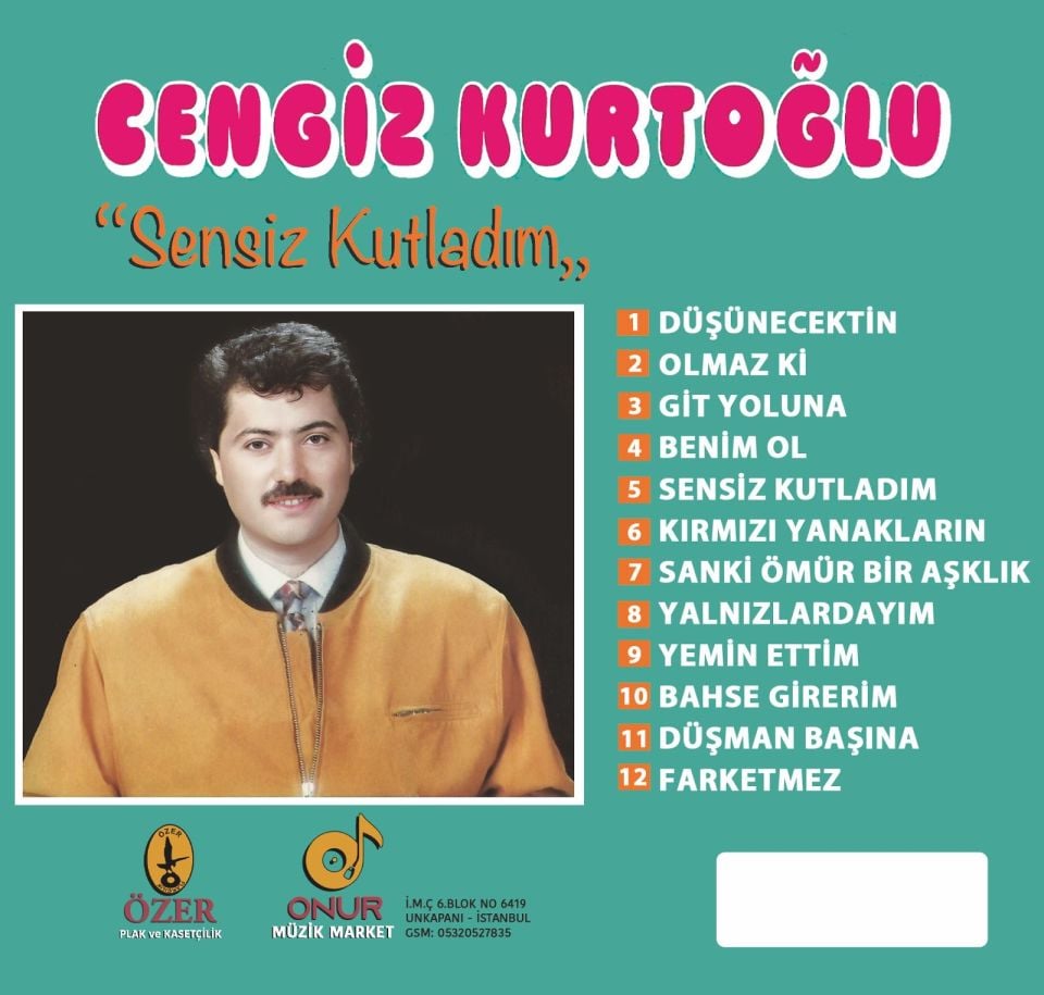 CENGİZ KURTOĞLU - SENSİZ KUTLADIM (1993) - CD 2025 BASIM / JEWEL CASE AMBALJINDA SIFIR