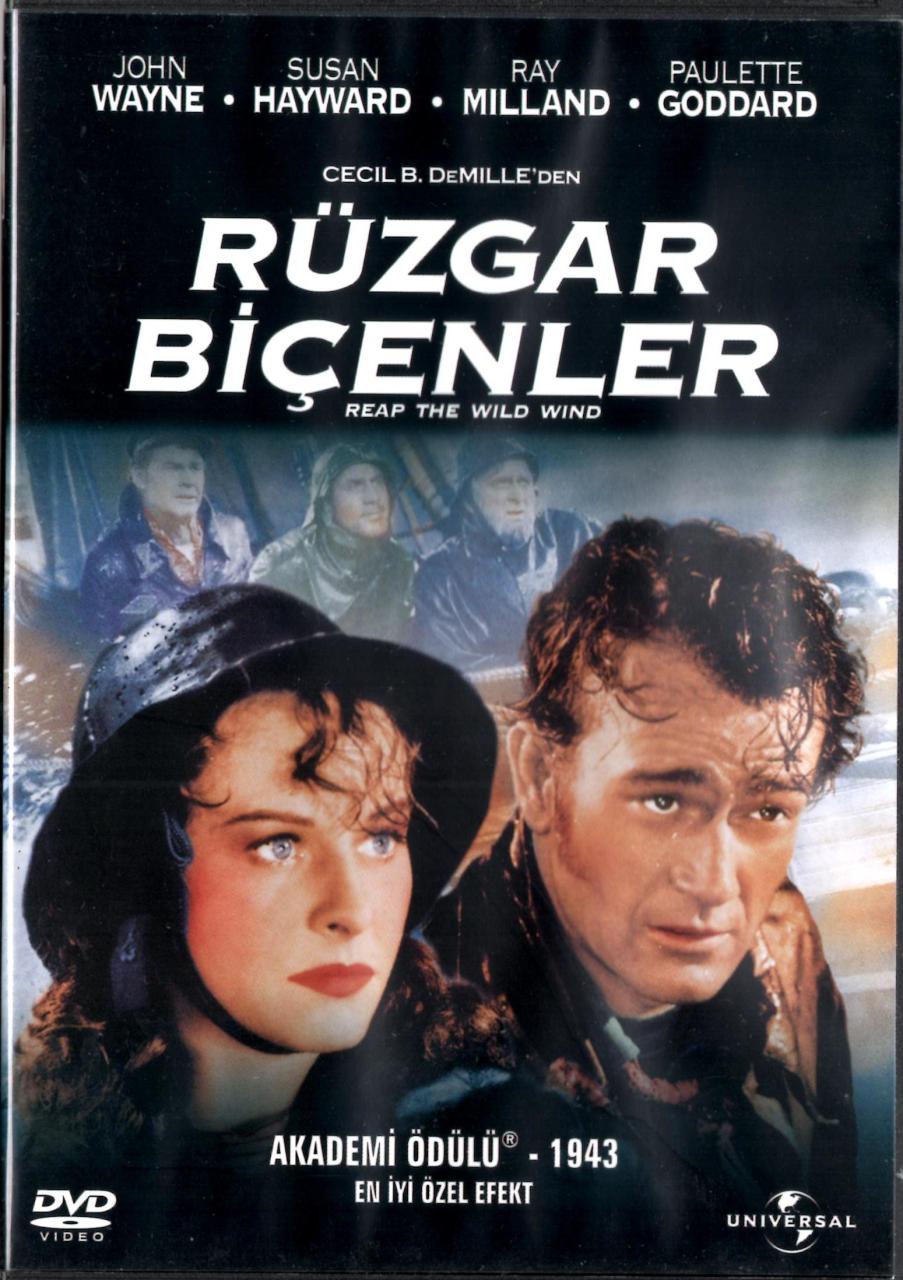 RÜZGAR BİÇENLER - REAP THE WILD WIND - JOHN WAYNE - SUSAN HAYWARD - CECIL B. DeMILLE - DVD 2.EL