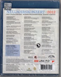 NEUJAHRSKONZERT 2012 WIENER PHILHARMONIKER, MARISS JANSONS (2012) - BLU-RAY SIFIR