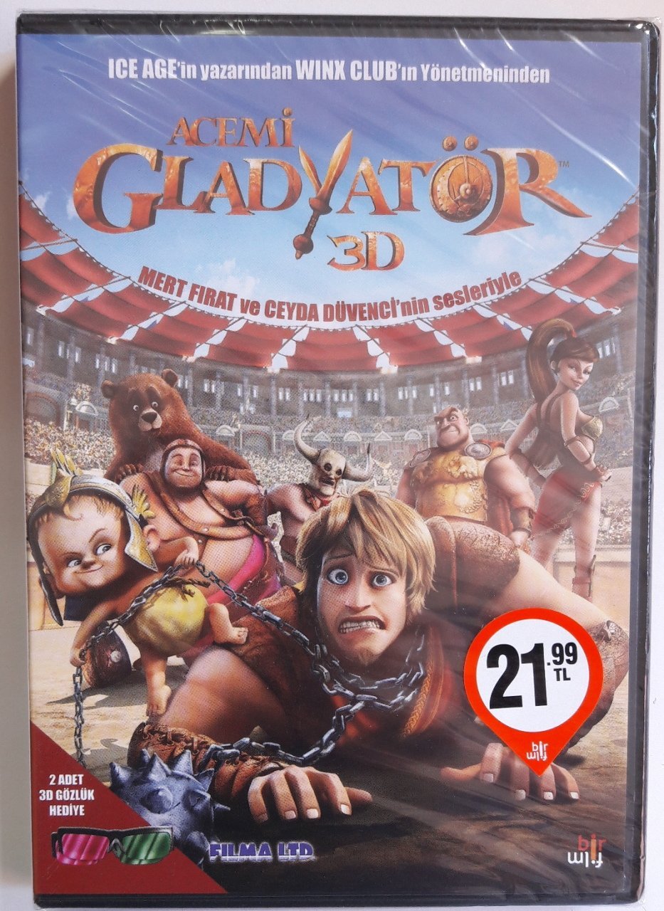 ACEMİ GLADYATÖR 3D - DVD SIFIR