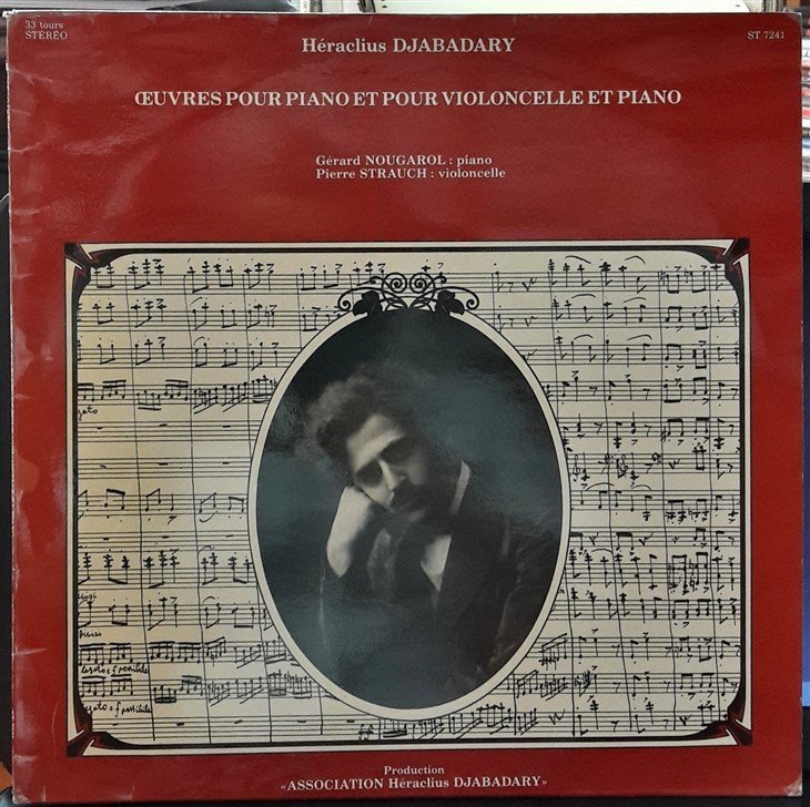 DJABADARY: ŒUVRES POUR PIANO ET POUR VIOLONCELLE ET PIANO, NOUGAROL, STRAUCH - PLAK 2.EL