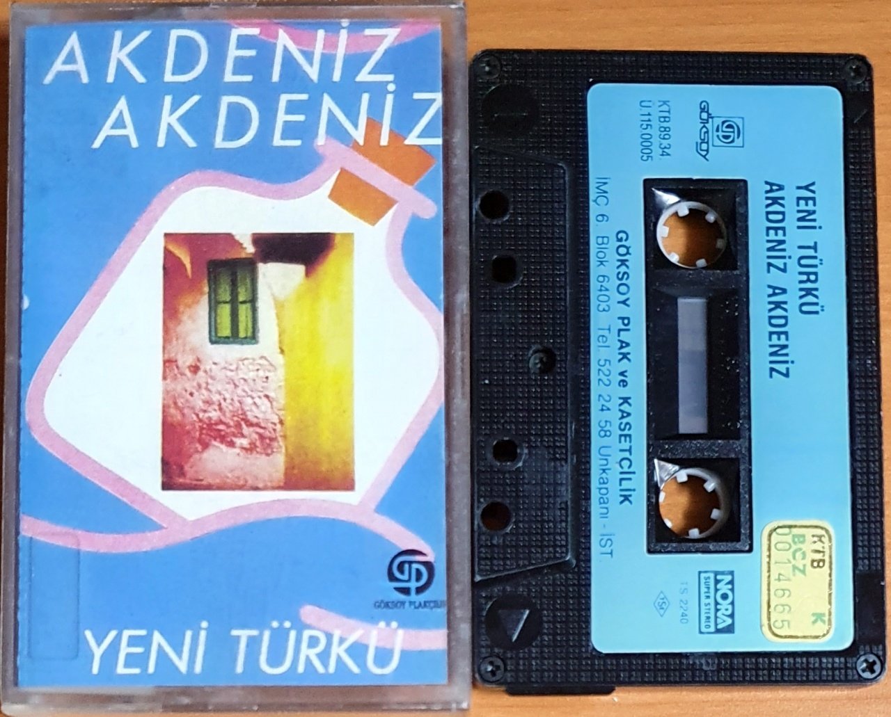 YENİ TÜRKÜ - AKDENİZ AKDENİZ (1989) - KASET GÖKSOY 2.EL