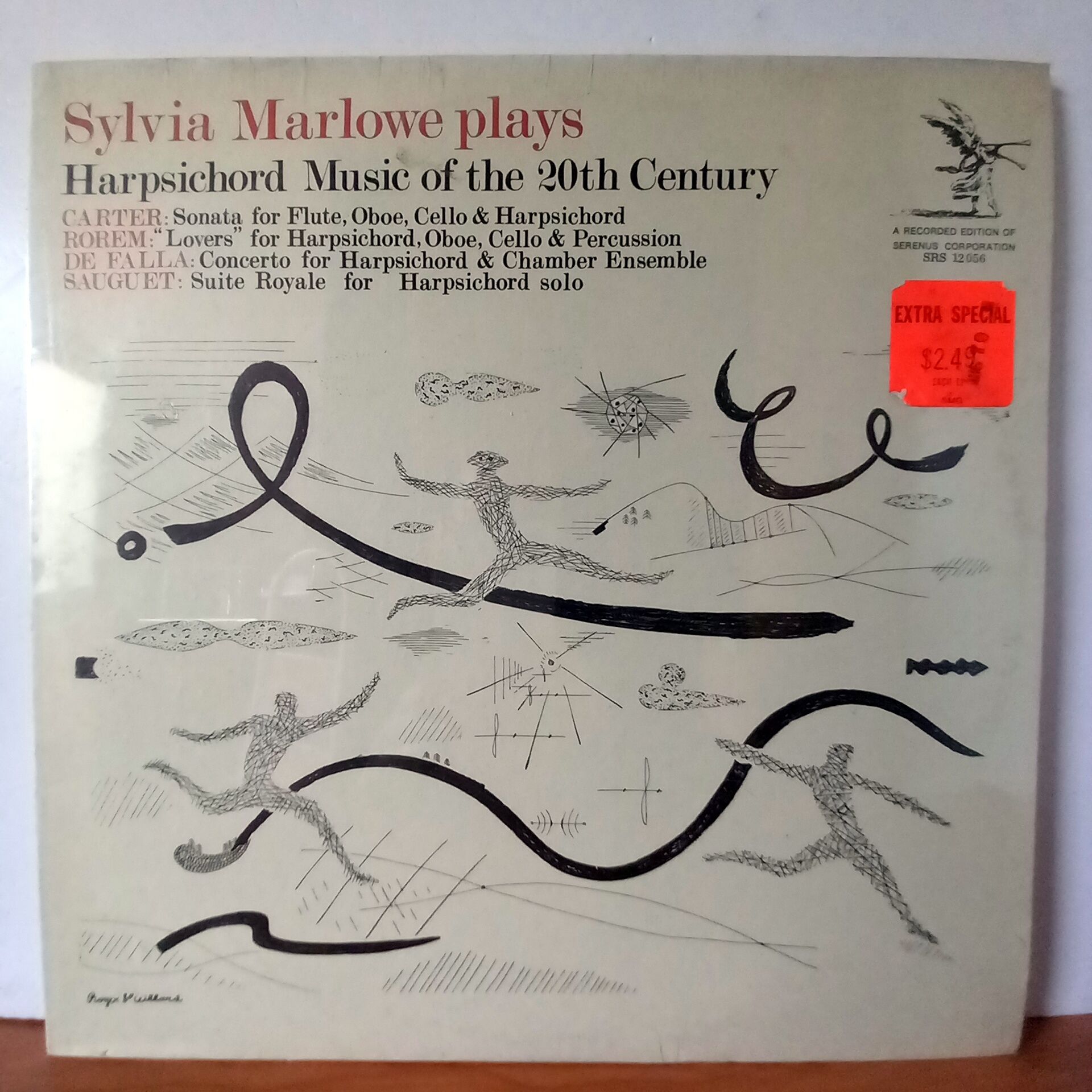 SYLVIA MARLOWE – SYLVIA MARLOWE PLAYS HARPSICHORD MUSIC OF THE 20TH CENTURY (1974) - LP DÖNEM BASKI SIFIR PLAK