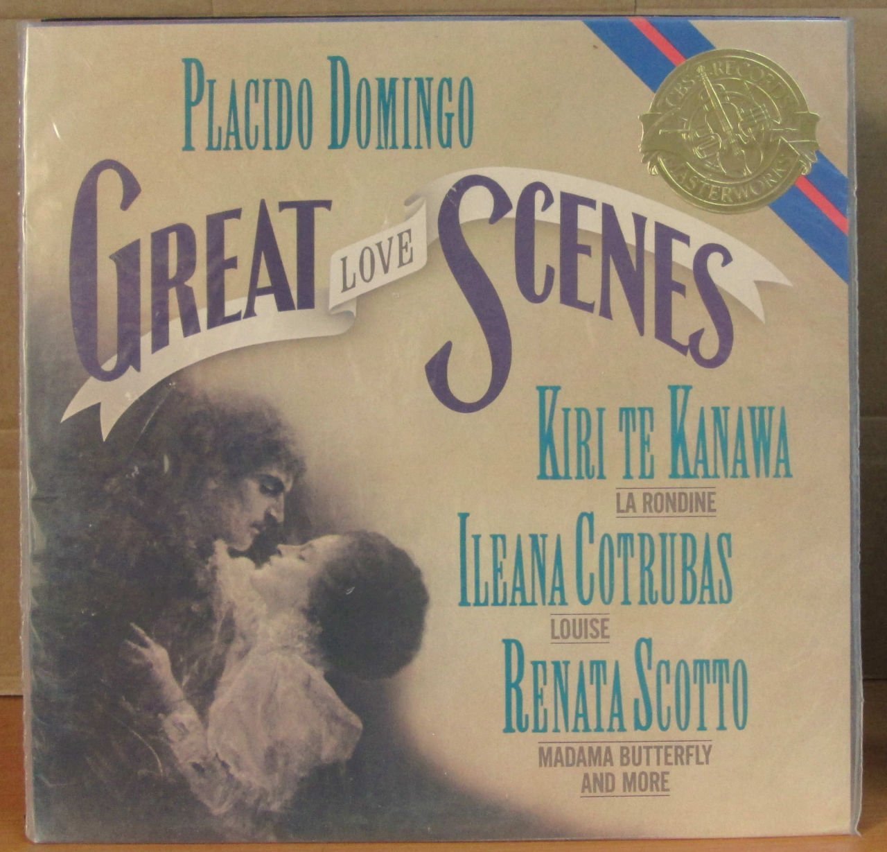 GREAT LOVE SCENES DOMINGO KIRI TE KANAWA LP SFR