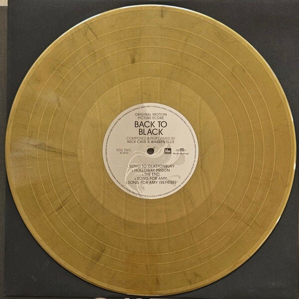 BACK TO BLACK - SOUNDTRACK / COMPOSED & PERFORMED BY NICK CAVE & WARREN ELLIS (2024) - LP 180GR 45RPM 2025  GOLD & BLACK MARBLED COLOURED EDITION SIFIR PLAK