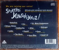 SESİMİZİ YÜKSELTİYORUZ / BABAZULA, ZEN, İHTİYAÇ MOLASI, LODOS, NEKROPSİ, ATLAS - CD ADA MÜZİK SIFIR
