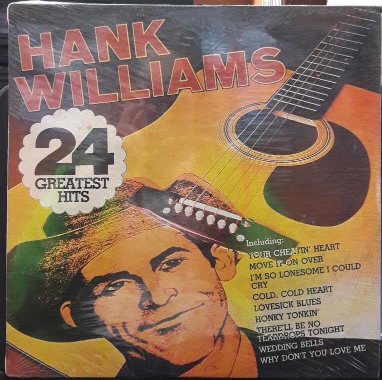 HANK WILLIAMS - 24 GREATEST HITS - PLAK SIFIR