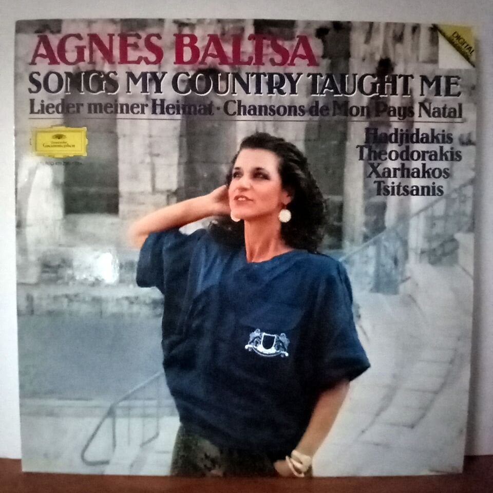 AGNES BALTSA – SONGS MY COUNTRY TAUGHT ME / CHANSONS MON PAYS NATAL (1986) HADJIDAKIS, THEODORAKIS, XARHAKOS, TSITSANIS - LP 2.EL PLAK