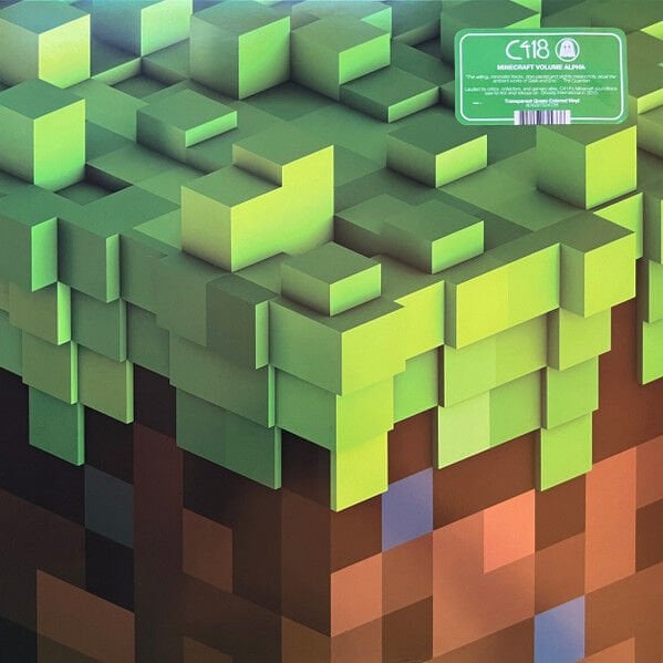 C418 - MINECRAFT VOLUME ALPHA (2015) GAME SOUNDTRACK - LP 2024 TRANSPARENT GREEN VINYL SIFIR PLAK