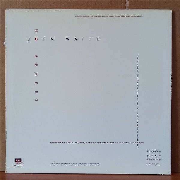 JOHN WAITE – NO BRAKES (1984) - LP 2.EL PLAK